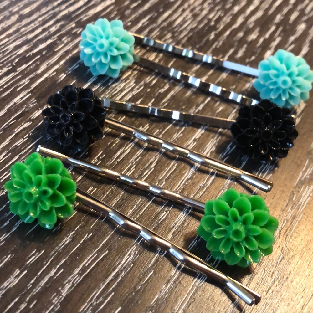 Chrysanthemum Hair Clips